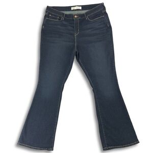 Signature Levi Strauss Bootcut Jeans Womens 20M Mid Rise Stretch Blue‎ Dark Wash